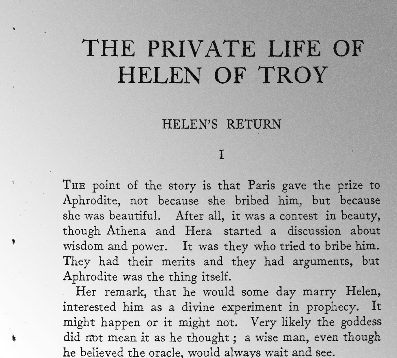 The Private Life of Helen of Troy The Private Life of Helen of Troy